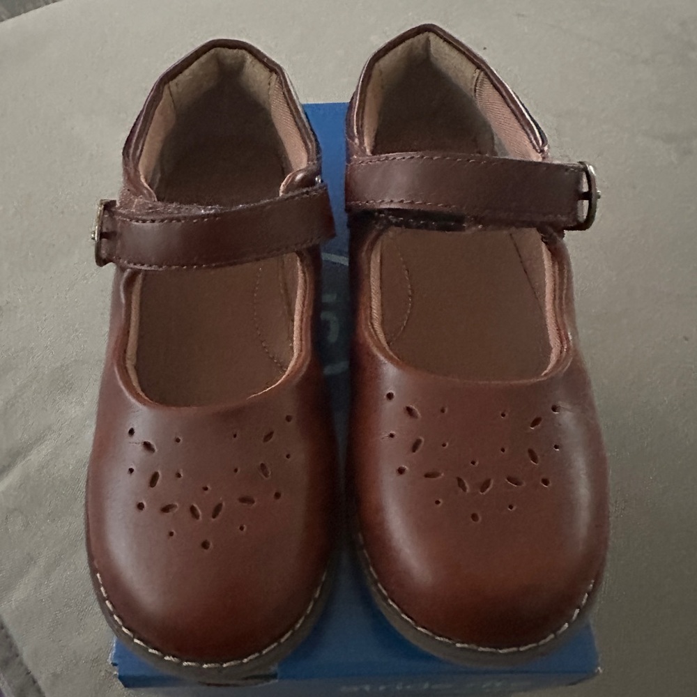 Stride Rite Brown Kids Mary Jane Shoes